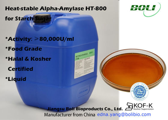 高い活動熱-食糧澱粉Liquifactionのための安定した液体のアルファ アミラーゼHt800