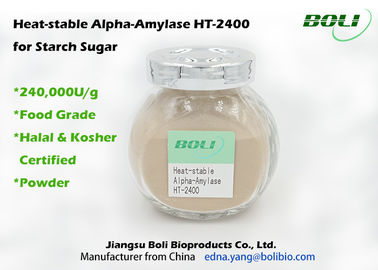 高い濃度のアルファ アミラーゼの酵素40000 U/gの優秀な安定性最適PH 5.4に6.0