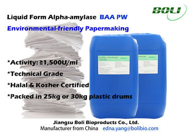 製紙のために要される液体の形態の保存の細菌のアルファ アミラーゼPW