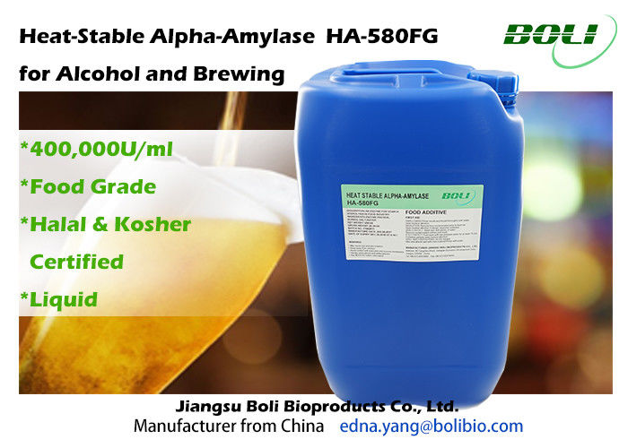 熱-安定した醸造の酵素のアルファ アミラーゼHA -高い純度580FG 500000U/mlの