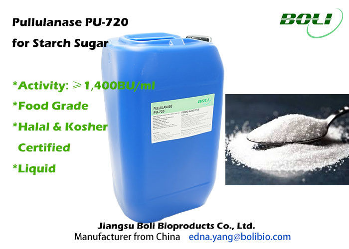 高い純度のバチルスLicheniformisの酵素、澱粉の砂糖のための1400 BU/mlのプルラナーゼ